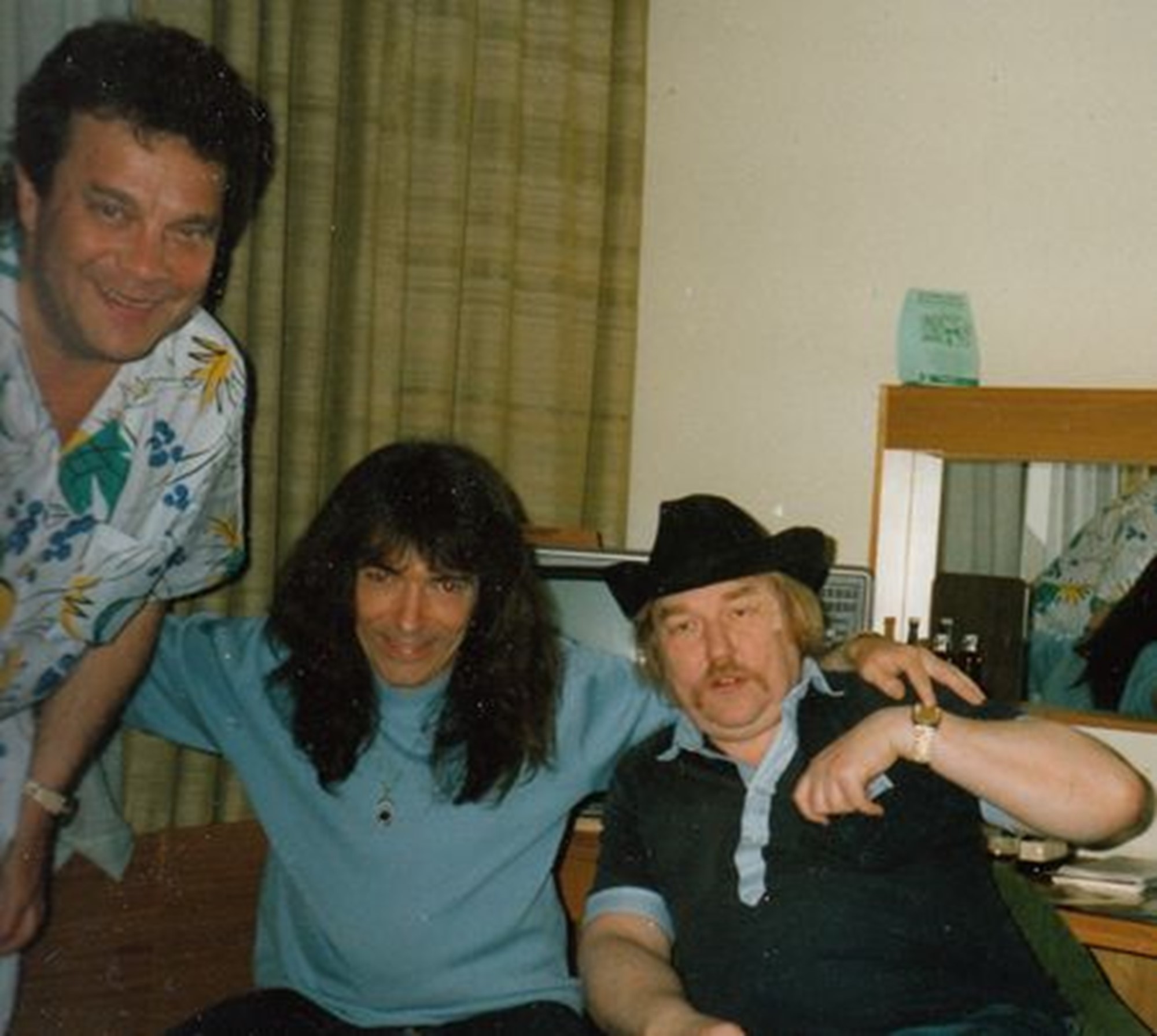 Här har vi Chrille, Svenne och Lelle på Stads Hotellet i Hudiksvall 1986