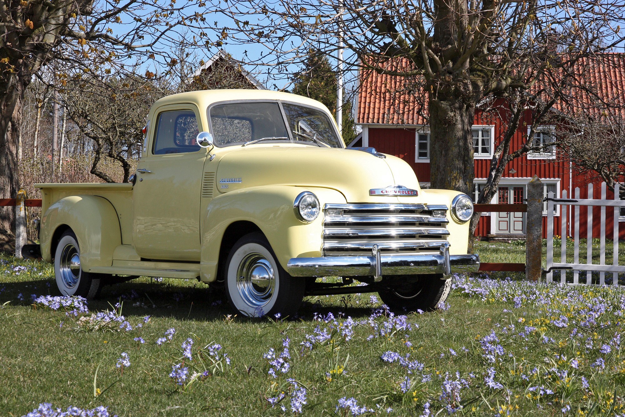 Cheva-pickisen köpte Göran i Los Angeles 1998 för 600 dollar. Tog flera år att renovera.