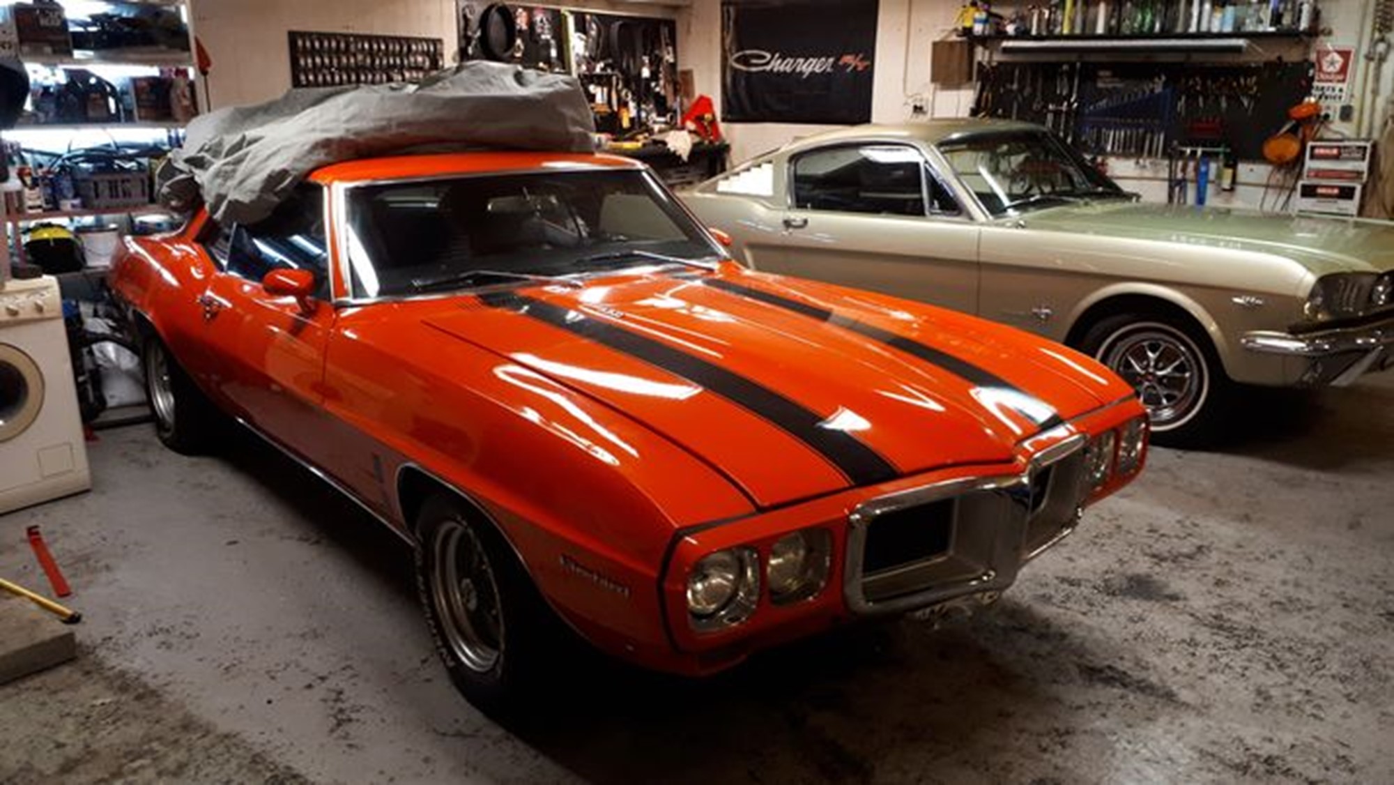 En 69a Pontiac Firebird i ett riktigt fint skick
