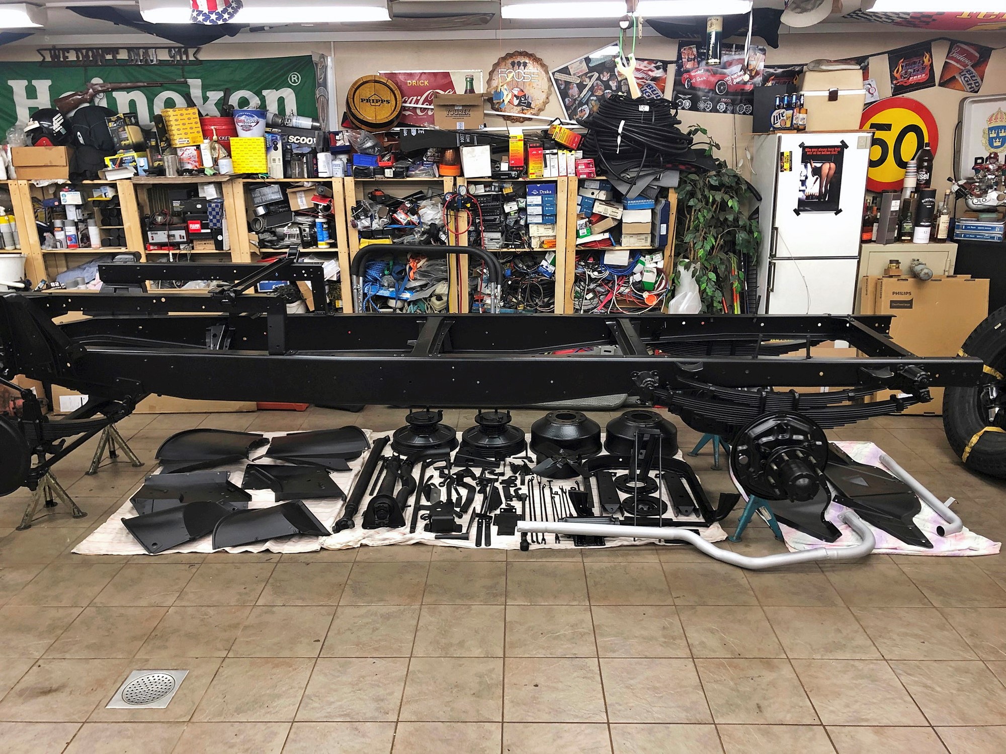 Nu återstår ”bara” ihopmontering av alla komponenter.