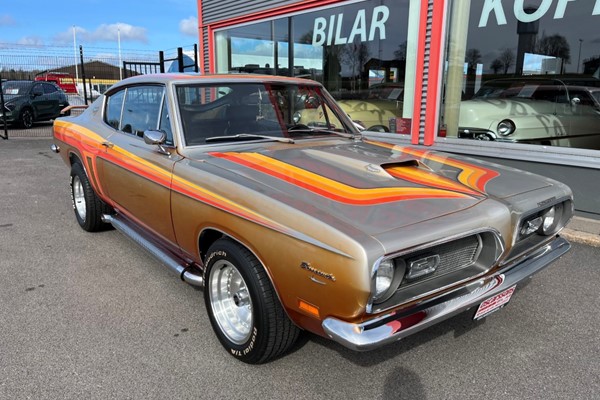Plymouth Barracuda. Renoverad Old School. Ny 500 cid / 727 aut. PS. PB