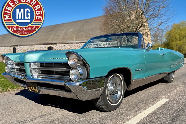 PONTIAC BONNEVILLE CONVERTIBLE ★ ÄKTA CALIFORNIA BLACK PLATE-BIL!