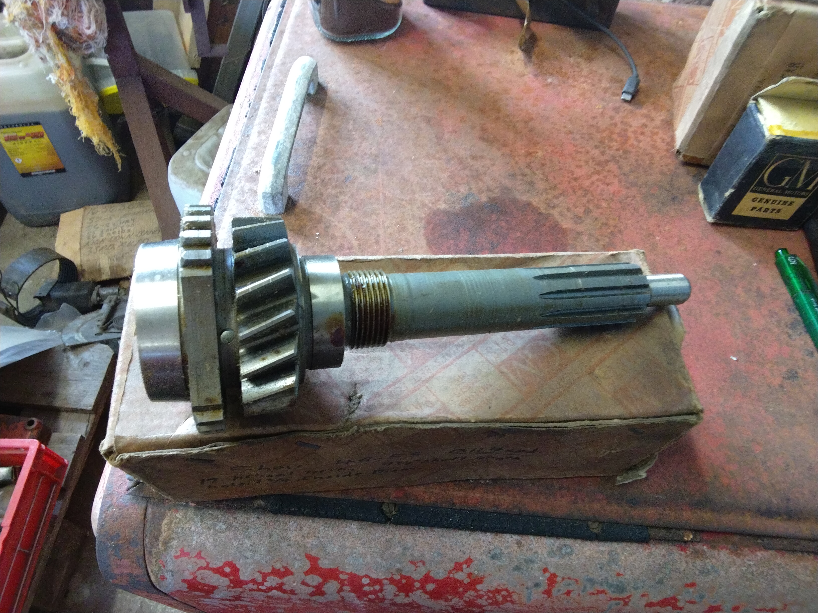 Chev truck 48-55 ingående axel växellåda 4vxl man