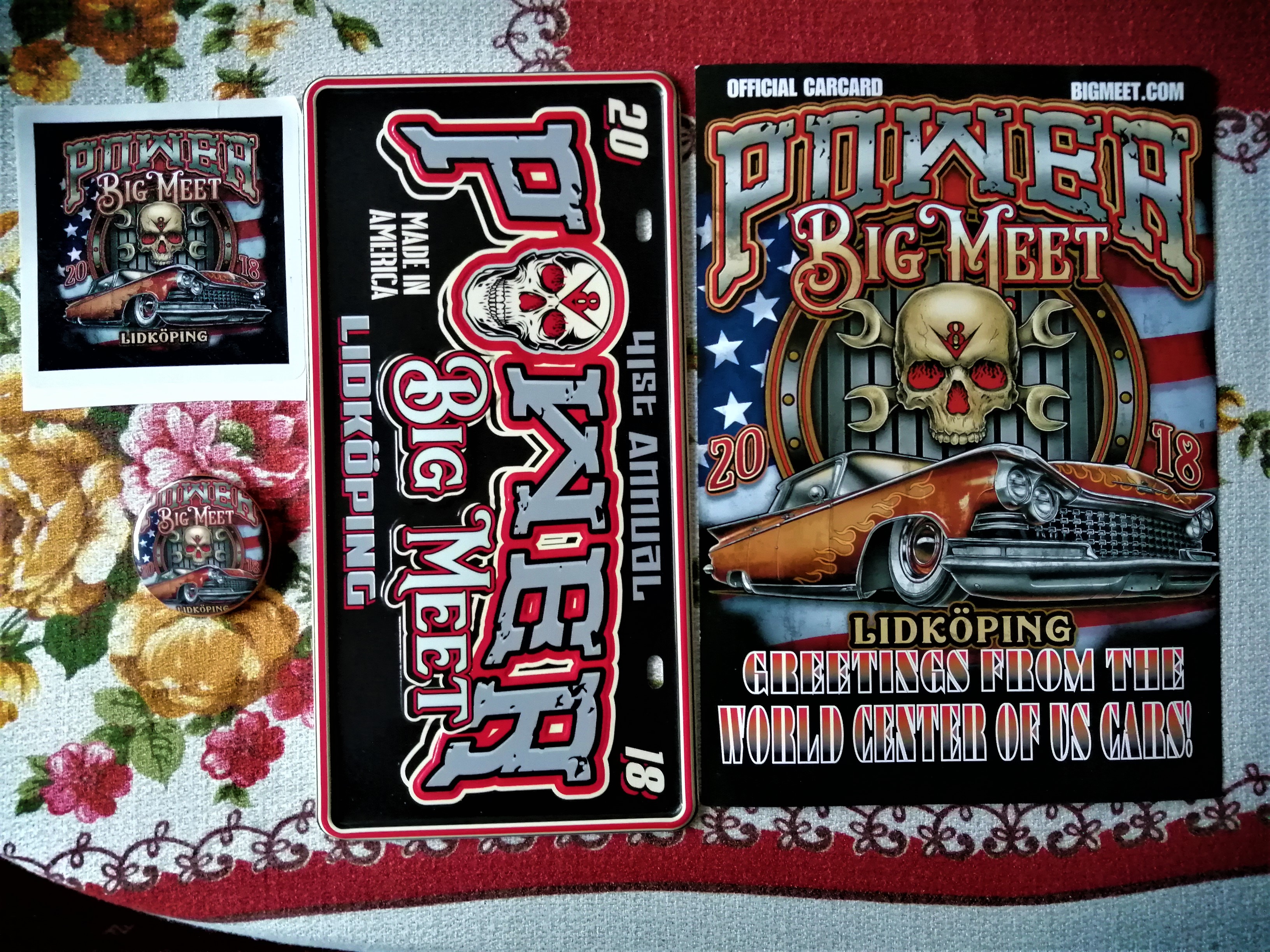 Power Big Meet Lidköping 2018 Skyltar