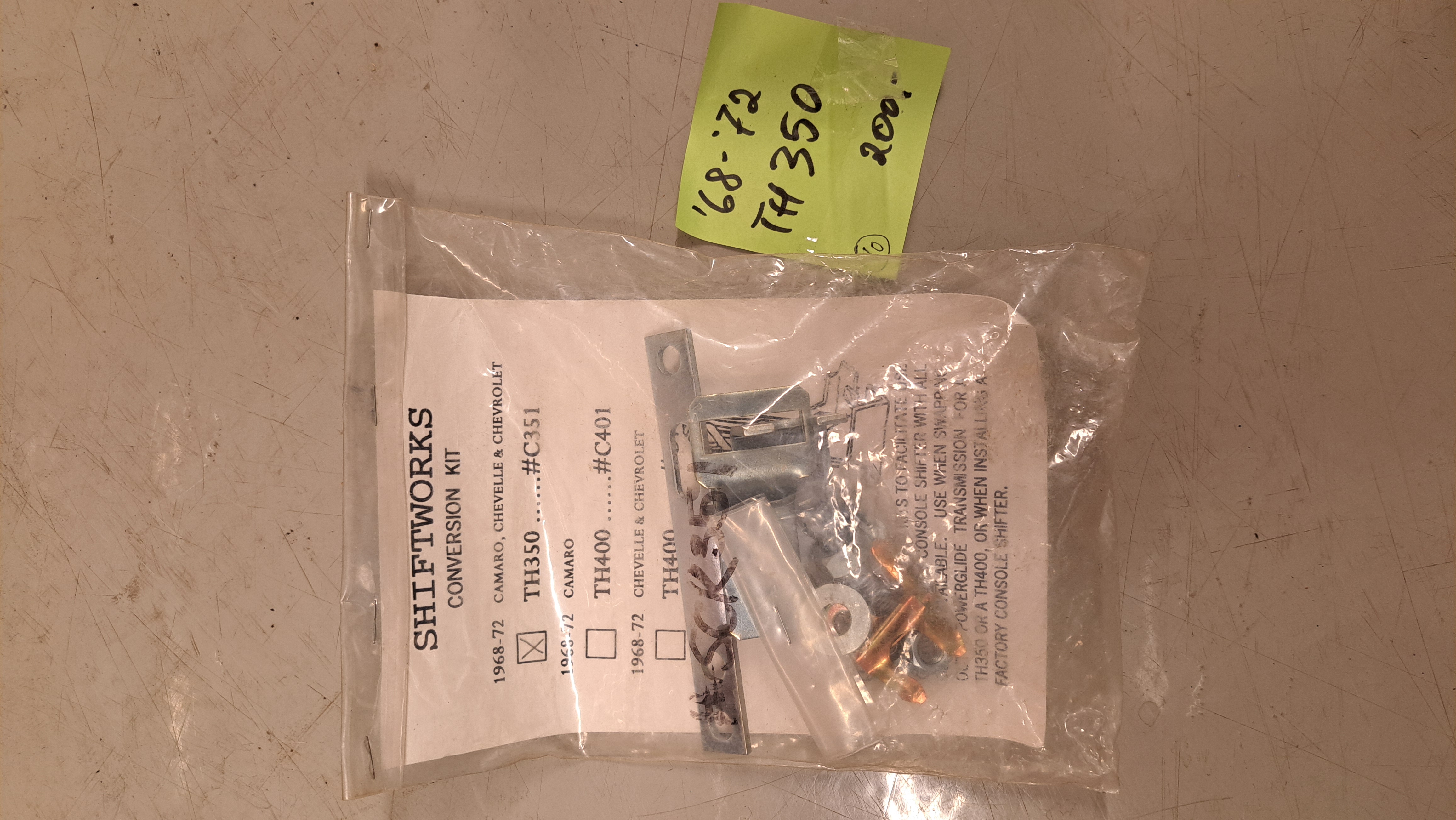 1968-1972 Chevrolet shifter conversion kit