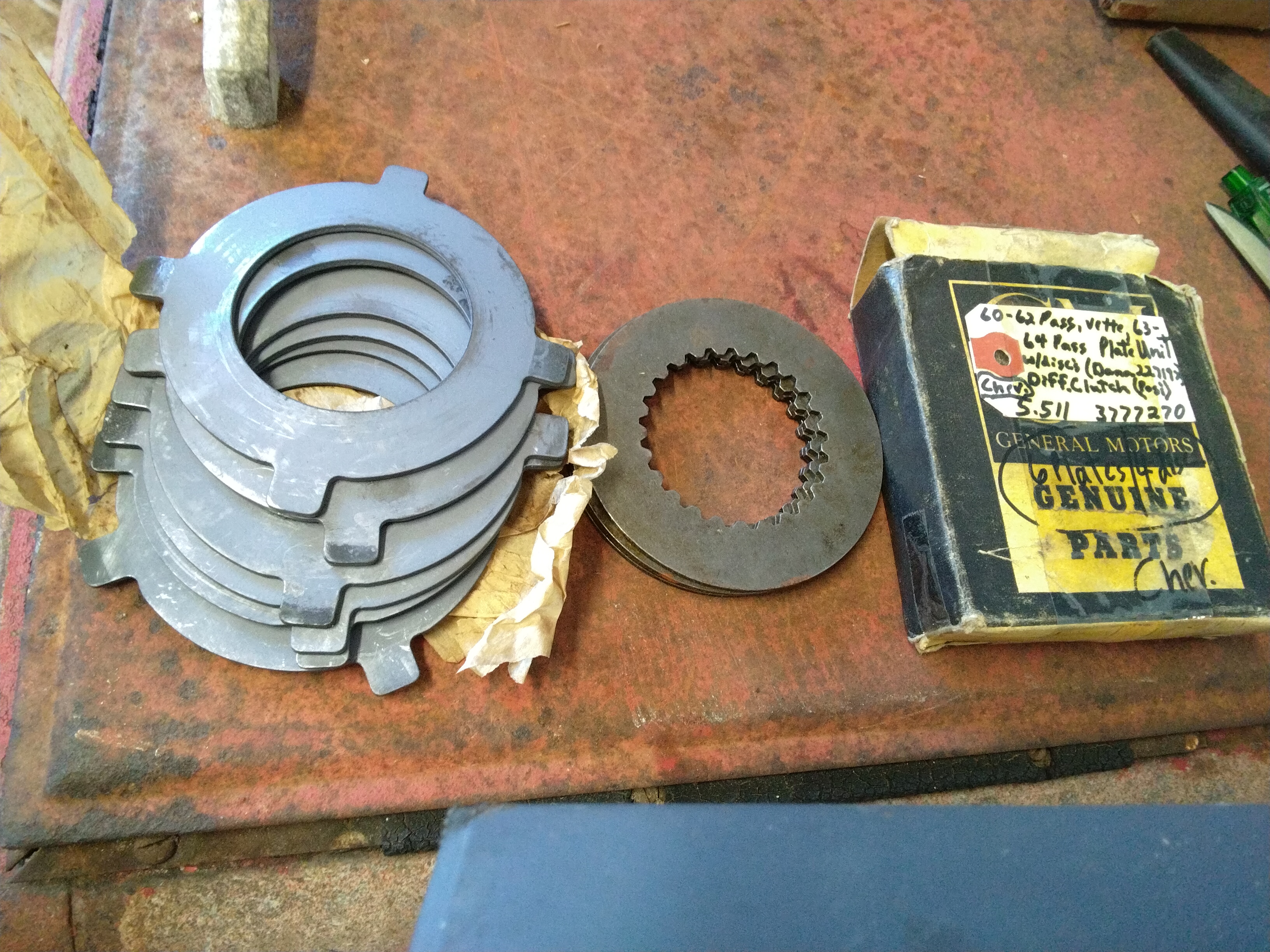 Chevrolet 60- lamellsats positracton axle , Corvette