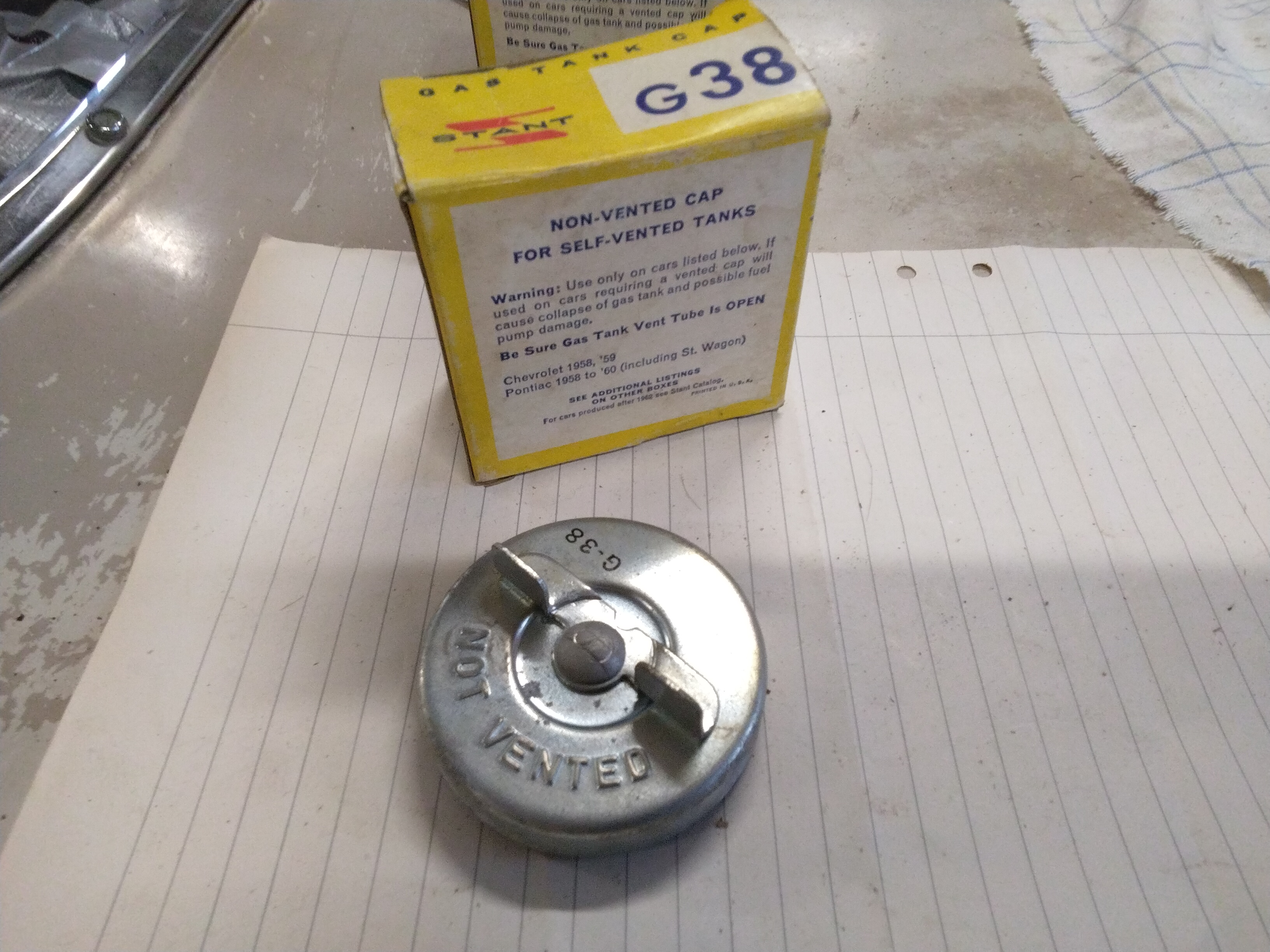 Chevrolet 58-59 och Pontiac 58-60 tanklock