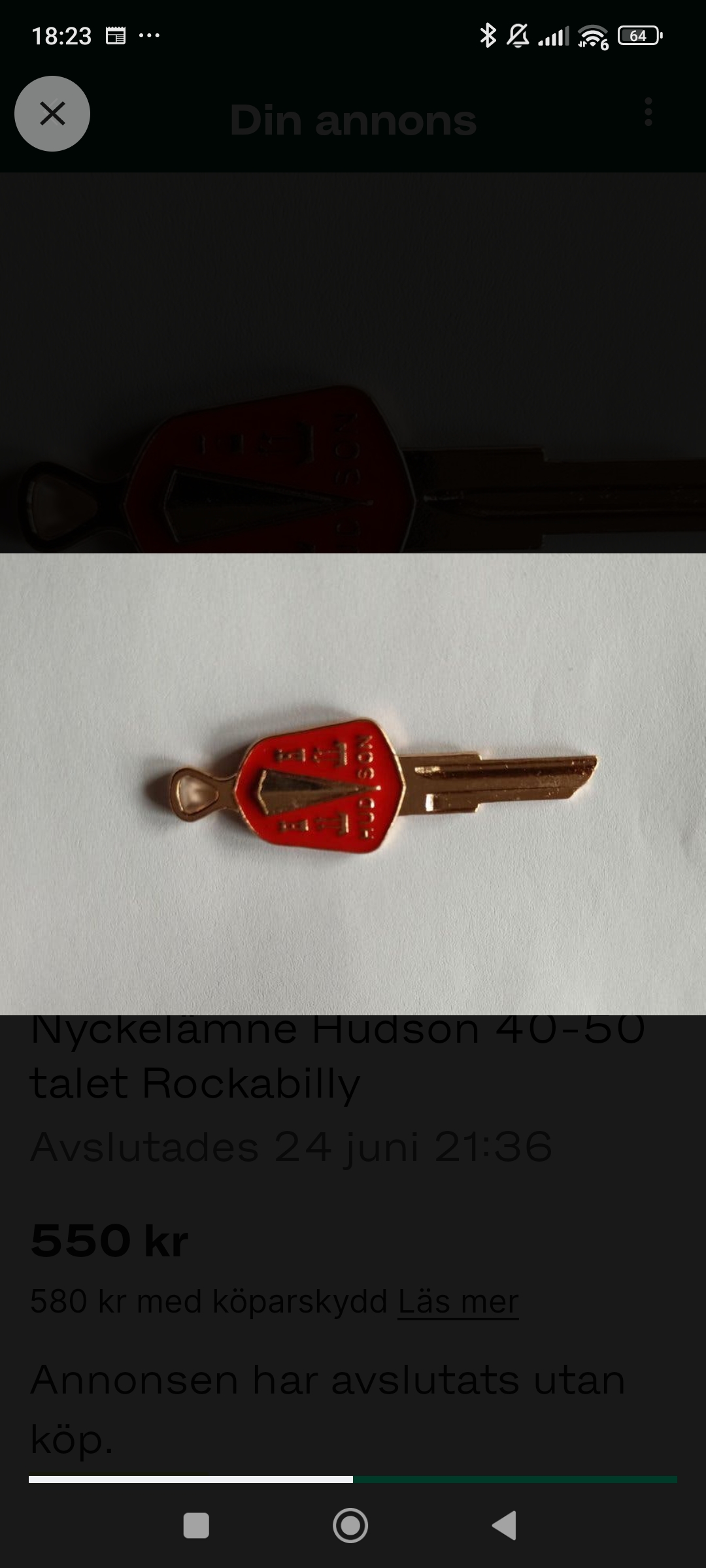 Hudson nyckelämne 40-50 tal