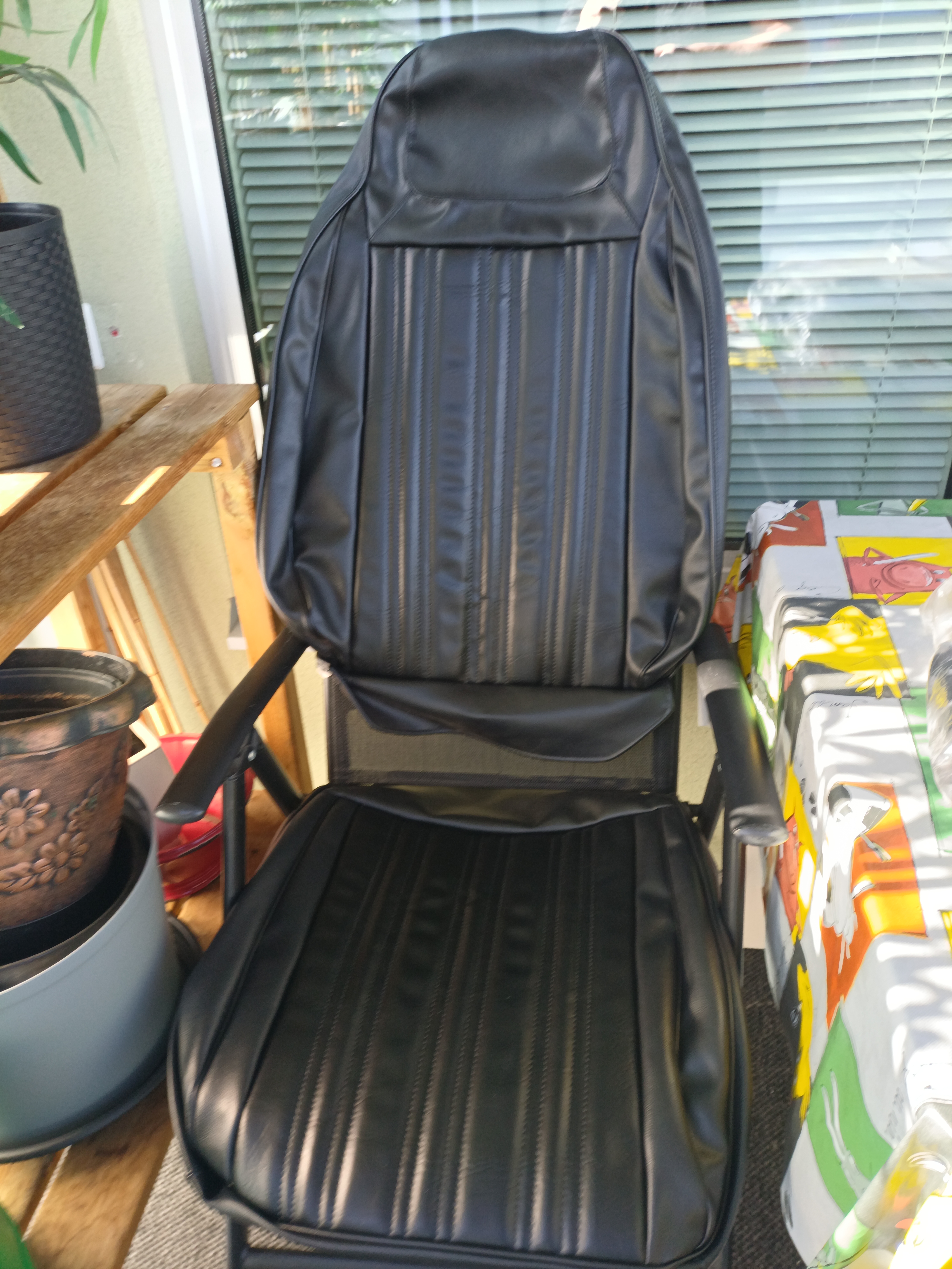 Klädsel till 2st stolar svart mopar