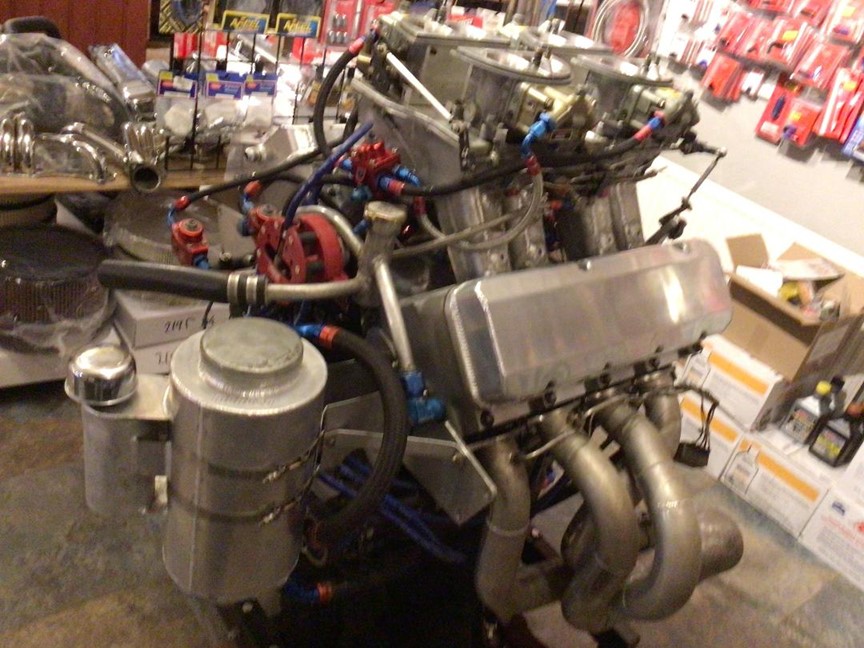 CHEV 688 PRO MOD MOTOR, 5 tum BLOCK, 2 FOGGER.