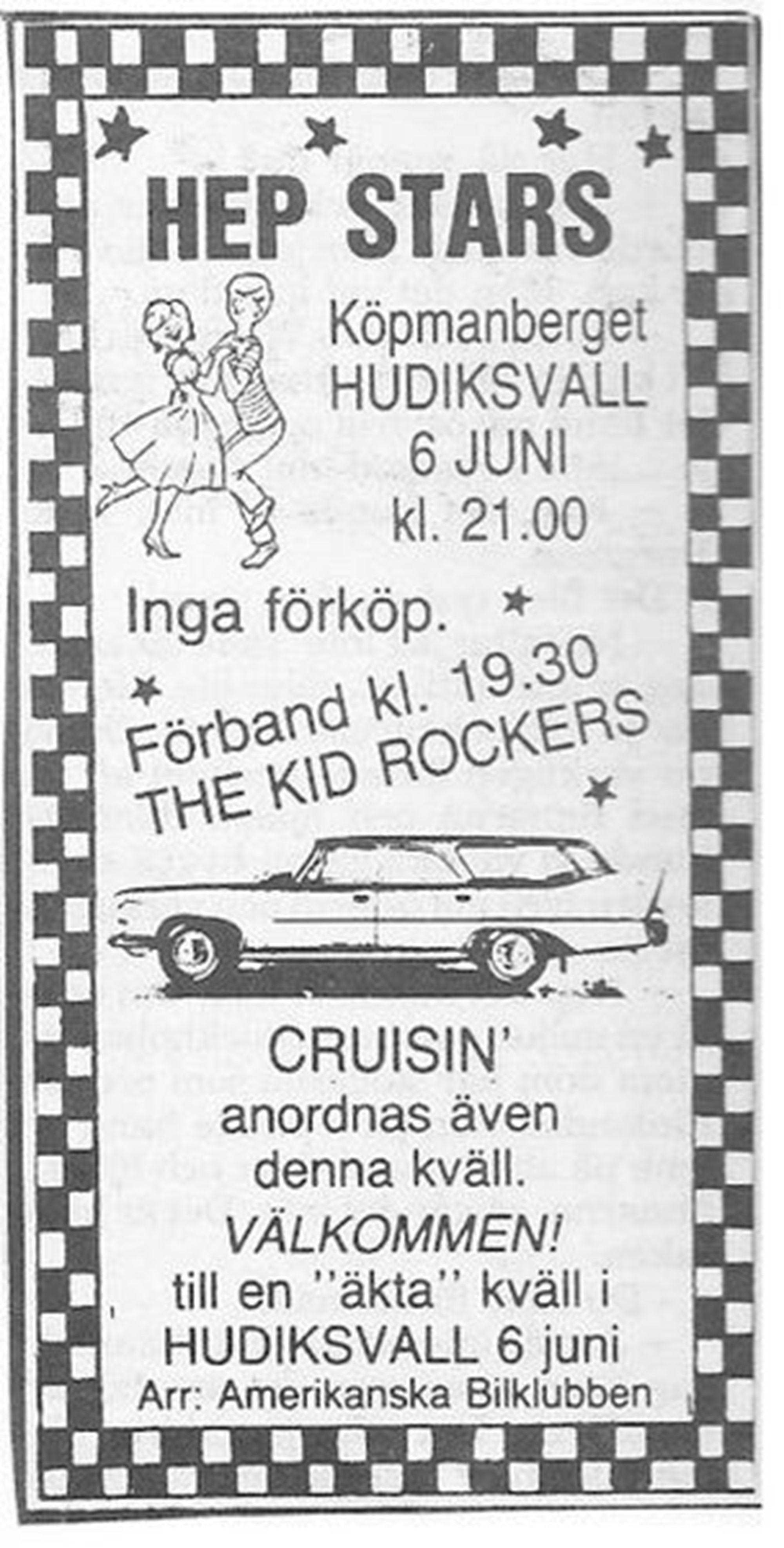 Det var inte så avancerad annonsering i lokal tidningen 1986