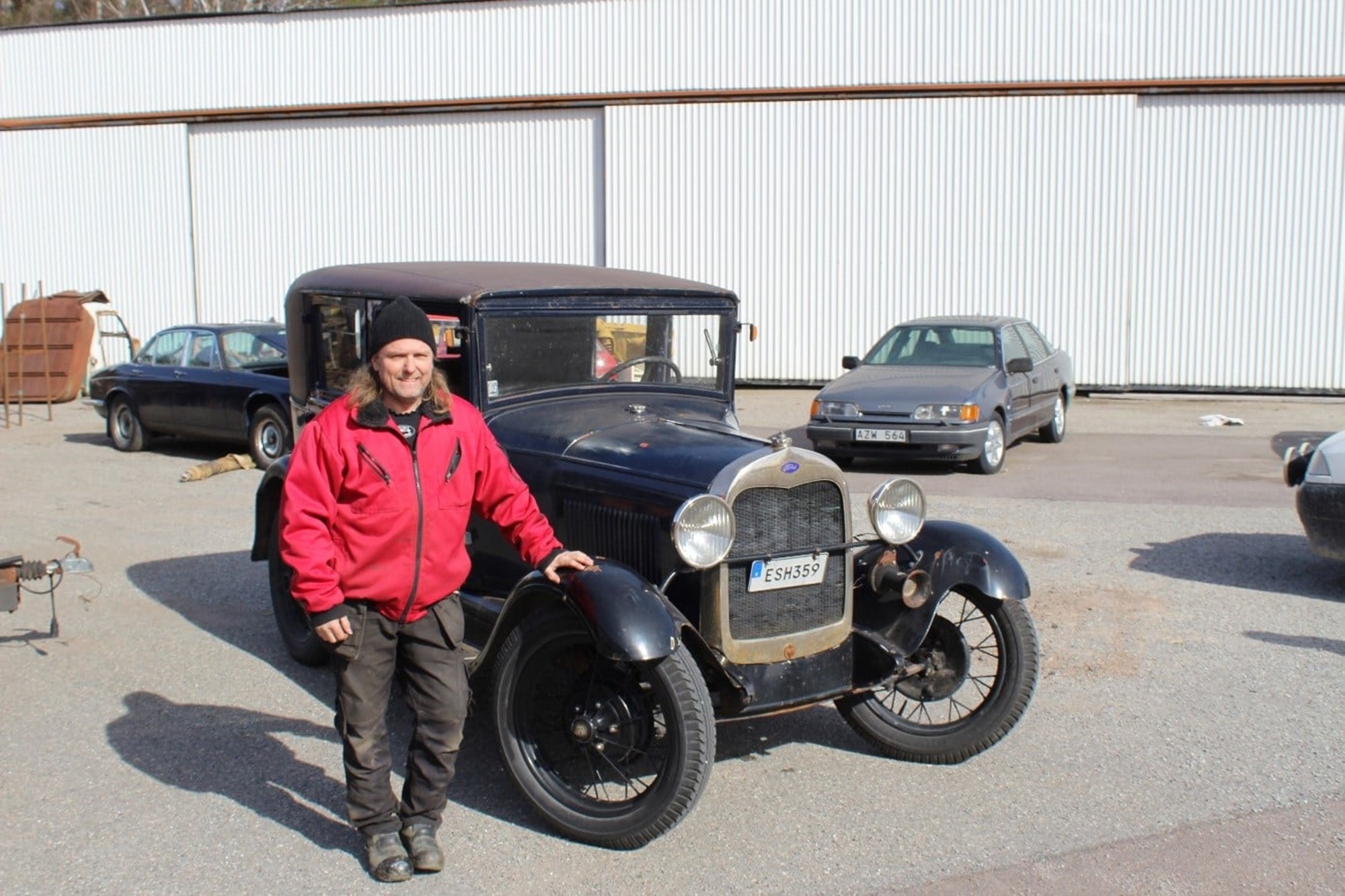 Här har vi Thomas och hans ögonsten ”Betsy”