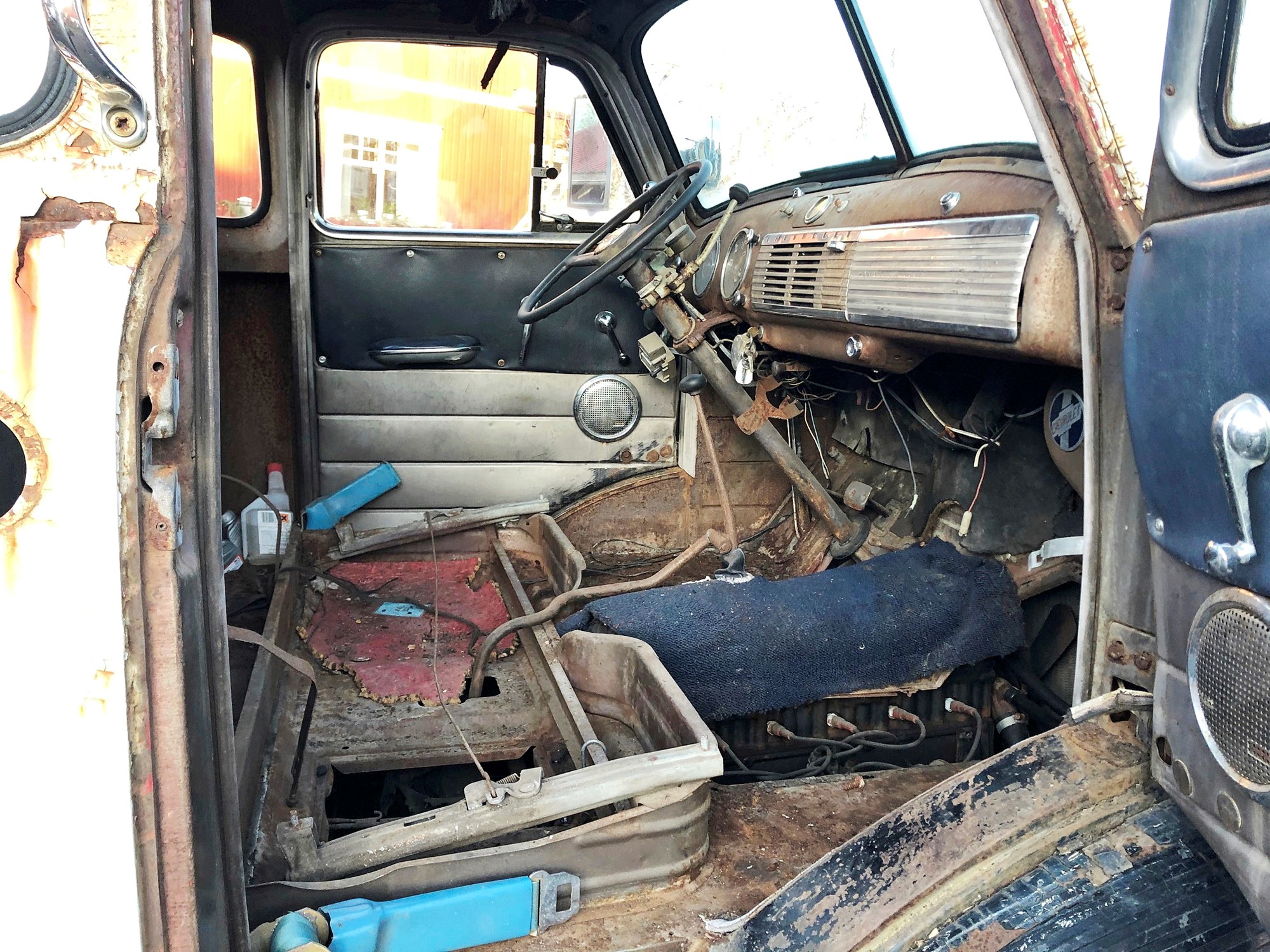 Hytten var ingen vacker syn men faktiskt helt fri från rosthål.