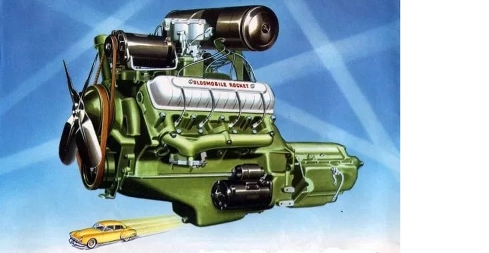 Rocket 88 var något enormt när den kom, häftiga reklam broschyrer på den tiden.
