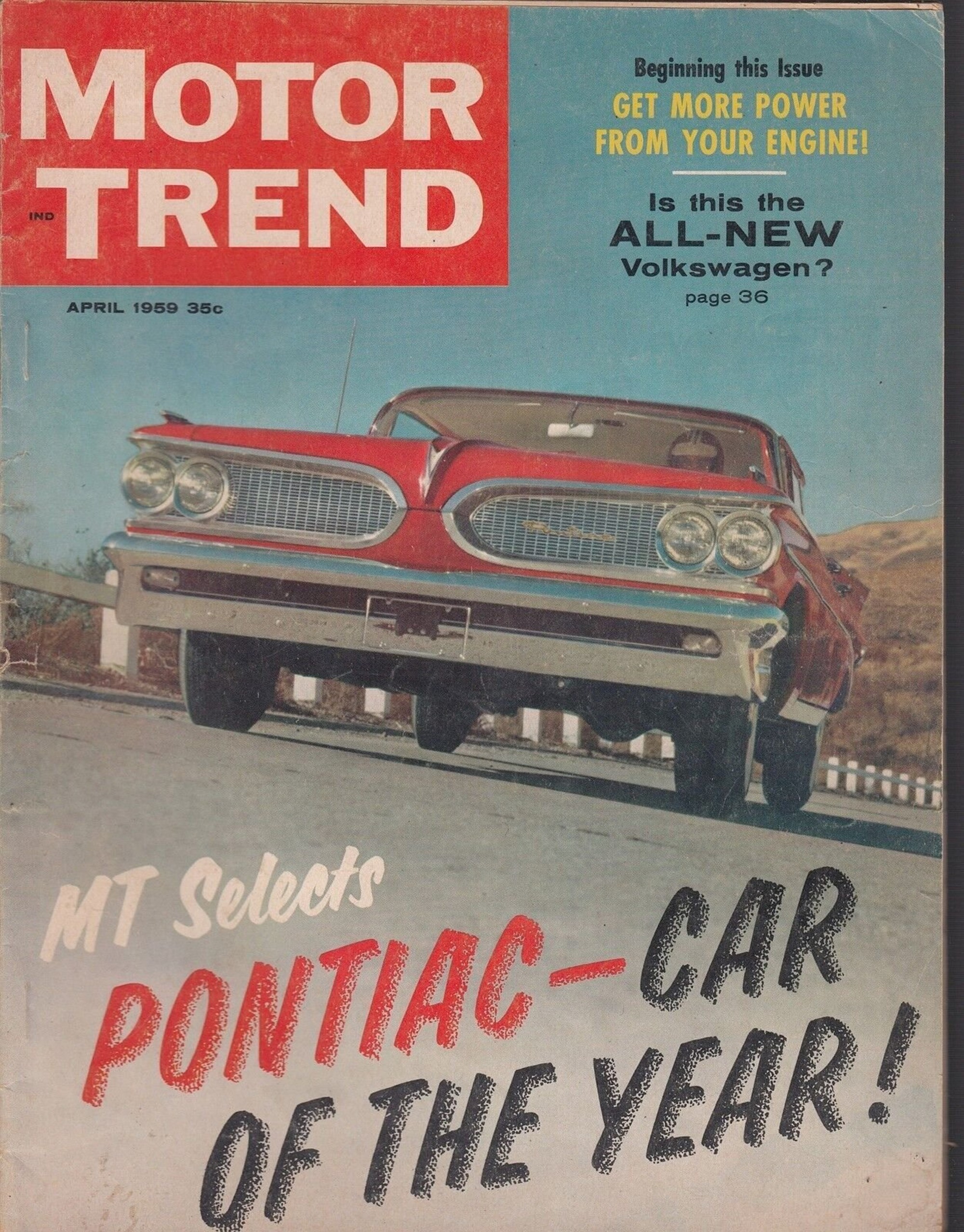 Motor Trend Utsåg Pontiac till Car Of The Year 1959