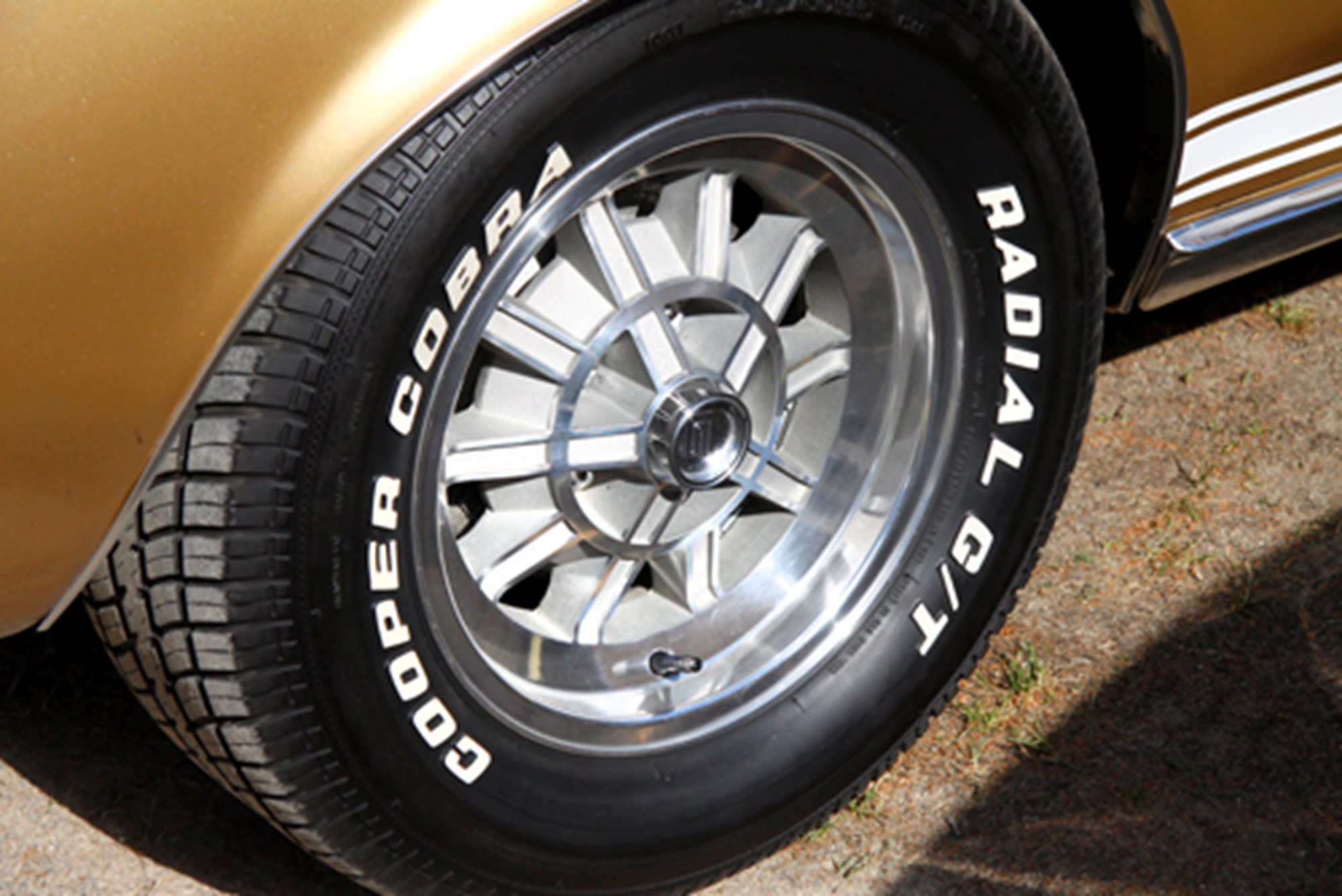Ten Spoke ekerhjul var ett extratillbehör till 1968 års Shelby.